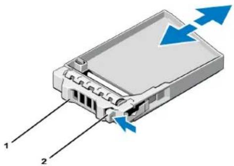 DELL EqualLogic PS4210XV - Entfernen eines Laufwerkplatzhalters - 3