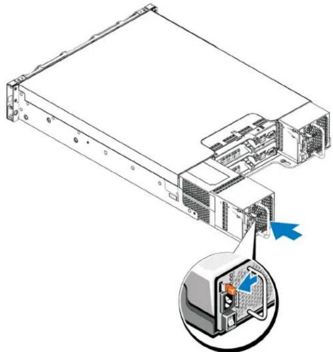 DELL EqualLogic PS4210XS - Netzteil- und Lüftermodul installieren - 2