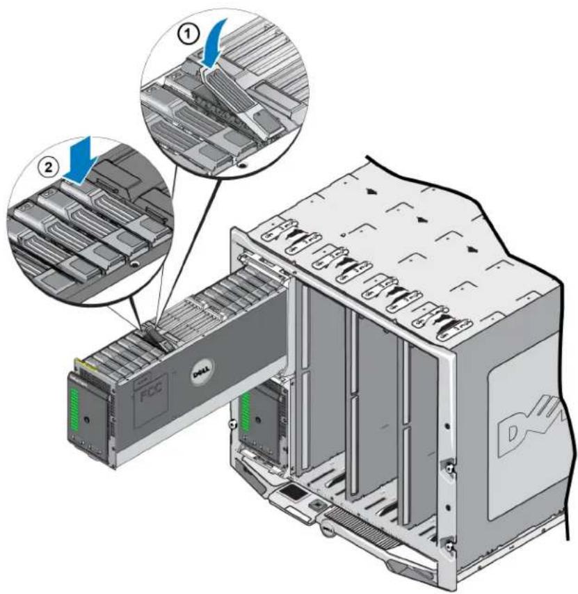 DELL EqualLogic PS M4110 - Einsetzen eines Laufwerks - 2