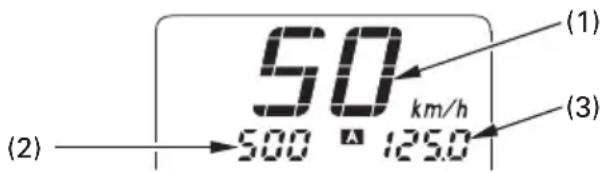 50 km/h (1) (2) 500 125.0 (3)