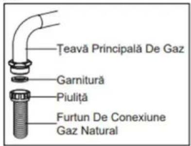 Teavă Principală De Gaz Garnitură Piulită Furtun De Conexiune Gaz Natural