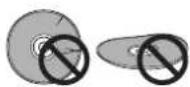 MARANTZ DV2100 - Never play cracked or warped discs - 1