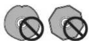 MARANTZ DV2100 - Never use discs with special shapes - 1
