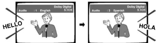 Dolby Digital Audio : 1 English 5.1CH HELLO Dolby Digital Audio : 2 Spanish 5.1CH HOLA