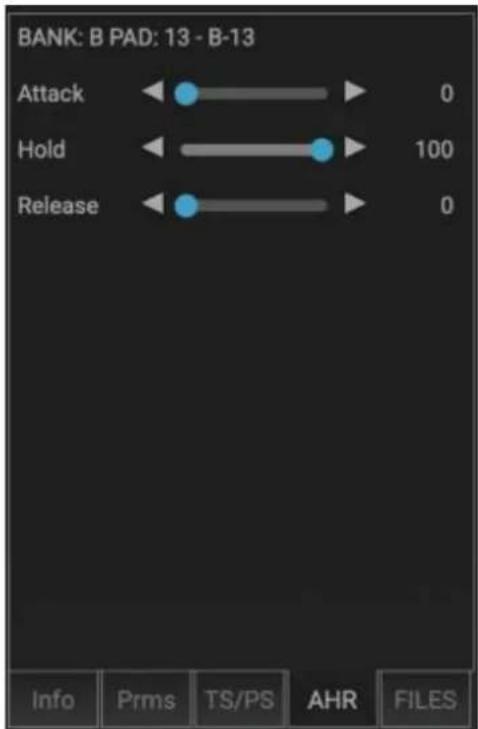 BANK: B PAD: 13 - B-13 Attack Hold Release 0 100 0 Info Prms TS/PS AHR FILES