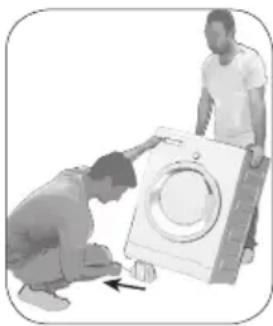 BEKO WITV 8712 XWG - Удаление элементов жесткости упаковки - 1