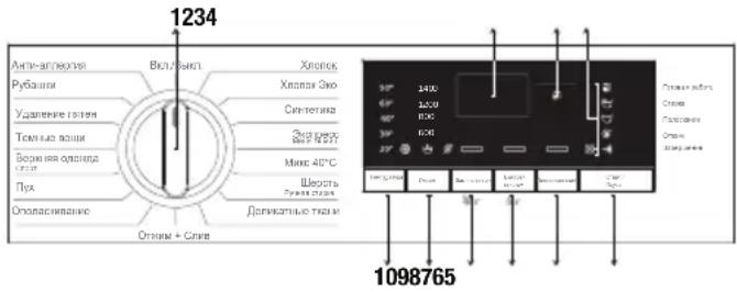 1234 Анти-автейки Рубашки Удаление газен Техные волки Болиния офтаке Пуд Опласивление Вкладык Хлопск Хлопск 3мх Сентетика Электро Мини 40°C Шереть Рулика стаж Деликатные тяжки 30°F 2400 40°F 3600 50°F 6300 1098765