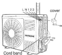 HITACHI RAS-S25YHAB - Checking for the electric source and the voltage range - 1
