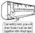 HITACHI RAS-S25YHAB - 1) PIPING FROM THE RIGHT SIDE (BACKWARD, DOWNWARD, HORIZONTAL) - 2