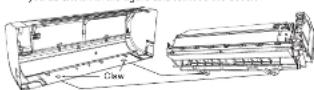 HITACHI RAS-S25YHAB - How to remove the front cover - 2