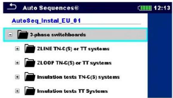 BENNING IT 200 - Organisation der Auto Sequences® - 1