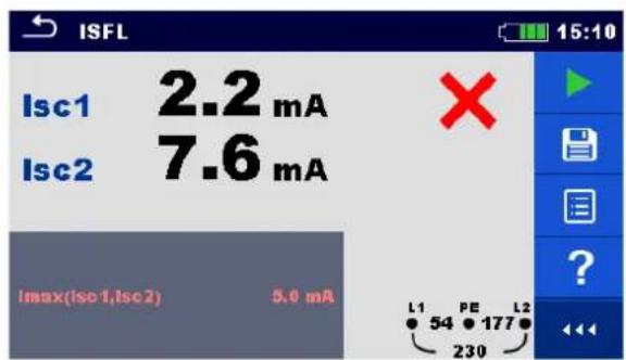 ISFL Isc1 2.2 mA Isc2 7.6 mA Imax(Isc1,Isc2) 5.0 mA L1 PE L2 54 177 230