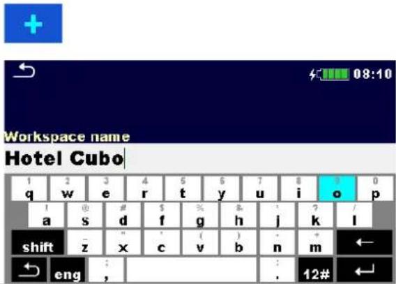 Workspace name Hotel Cubo 1 2 3 4 5 6 7 8 9 0 q w e r t y u i o p ! @ # $ % & ? / a s d f g h j k l shift z x c v b n m ← ← eng ; , . 12# ←