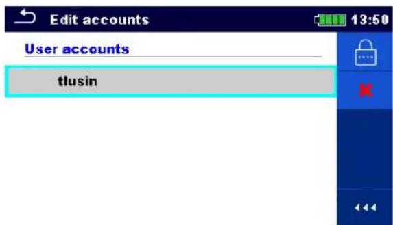 Edit accounts User accounts tlusin