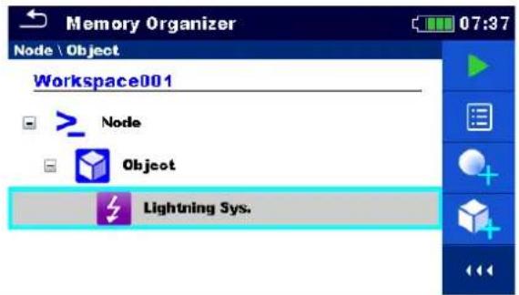 Memory Organizer Node \ Object Workspace001 Node Object Lightning Sys.