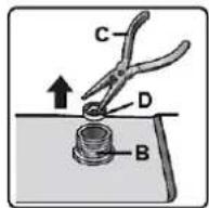 Exquisit WA8014-340-A - Clean water inlet strainer and water outlet valves - 3