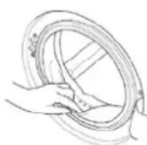 Exquisit WA8014-340-A - Türdichtungsring reinigen - 1