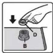 Exquisit WA8014-340-A - Clean water inlet strainer and water outlet valves - 5