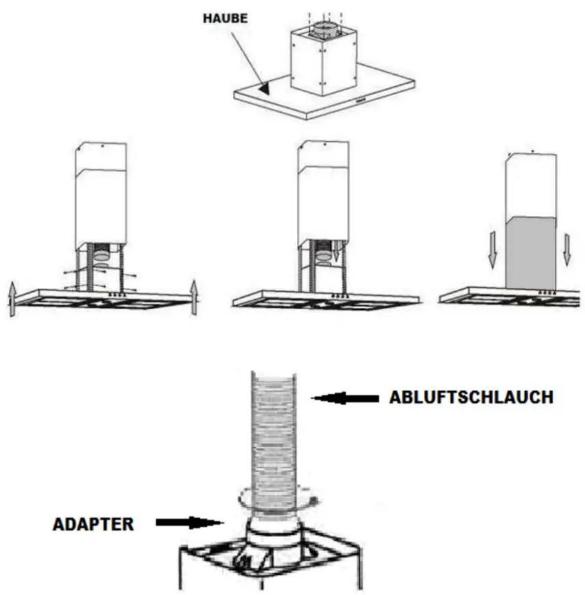HAUBE ABLUFTSCHLAUCH ADAPTER