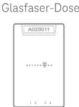 Glasfaser-Dose A020011 ......T... 1 2 3 4
