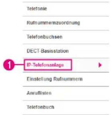 Telefonie Rufnummemzuordnung Telefonbuchsen DECT-Basisstation IP-Telefonanlage Einstellung Rufnummern Anruflisten Telefonbuch