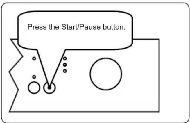 Press the Start/Pause button.