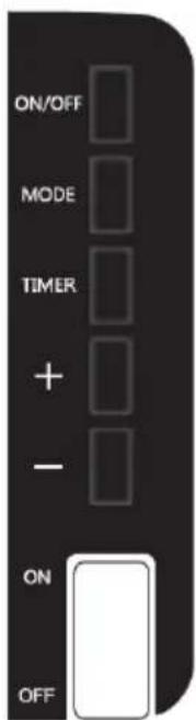 ON/OFF MODE TIMER + - ON OFF