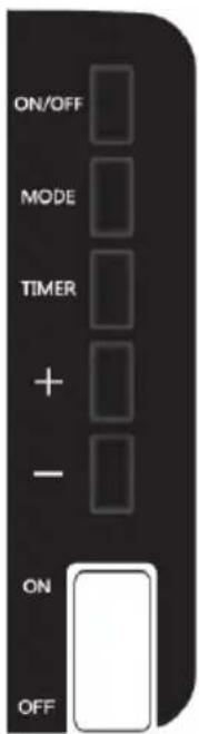 ON/OFF MODE TIMER + - ON OFF
