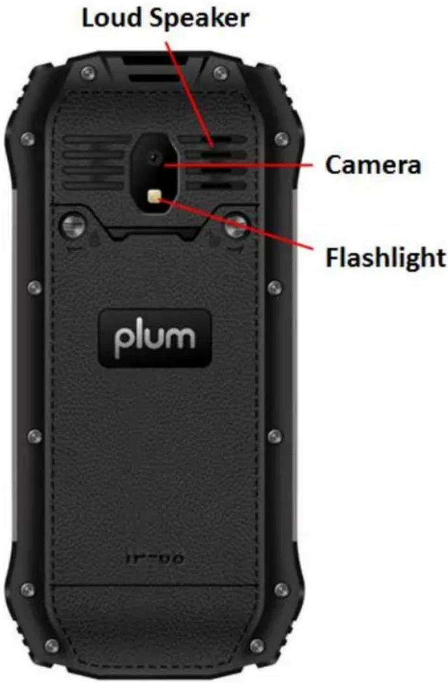 Loud Speaker Camera Flashlight plum