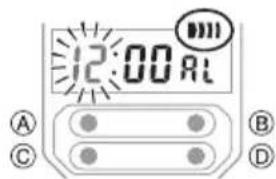 CASIO Vintage A1000RCB-1JR - アラーム時刻を設定する - 1