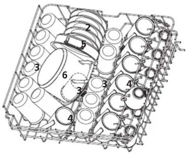 Technical diagram of a mechanical assembly with numbered components, likely a gear or housing component.