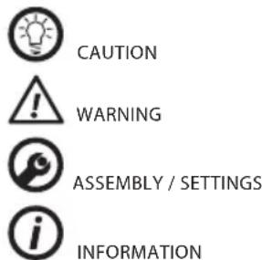 Graphite 59G801 - MEANING OF SYMBOLS - 1