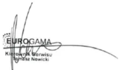EUROGAMA Kierownia Berwisu Tomasz Nowicki