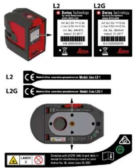 LEICA Lino L2Gs - Sicherheitshinweise - 1