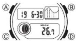 CASIO Baby-G BGD-180 - ムーンサーチに切り替える - 1
