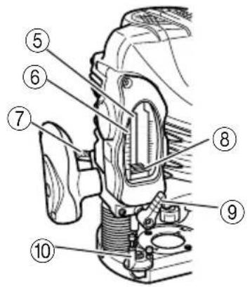 Technical diagram of a mechanical assembly with numbered parts for identification