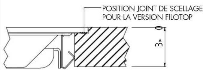 POSITION JOINT DE SCELLAGE POUR LA VERSION FILOTOP