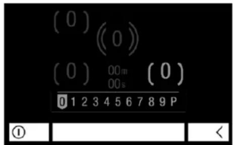 (0) ((0)) (0) 00m (0) 00s 0 1 2 3 4 5 6 7 8 9 P ①