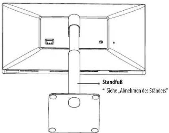 Standfuß * Siehe „Abnehmen des Ständers"