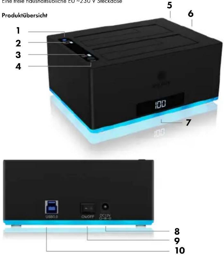 Line trele housnälsübliche EU-250 V Slockdose Produktübersicht 1 2 3 4 5 6 7 100 100 USB1.0 ON/OFF DC12V G-4-9 8 9 10