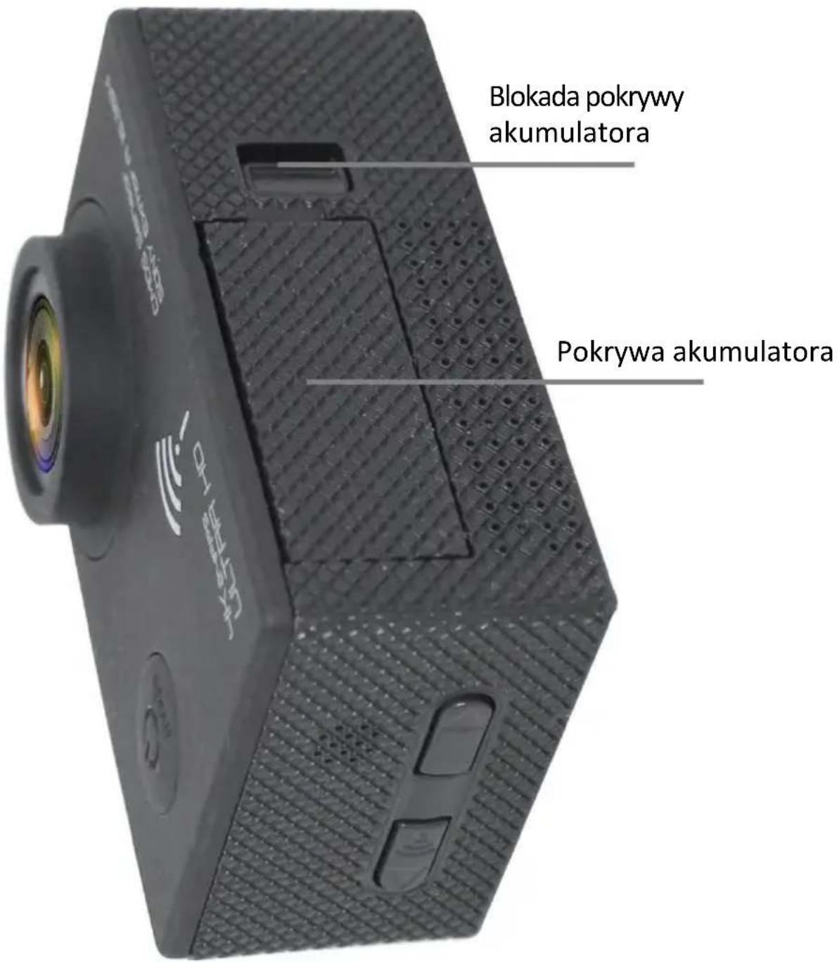 Blokada pokrywy akumulatora Pokrywa akumulatora