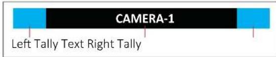 CAMERA-1 Left Tally Text Right Tally