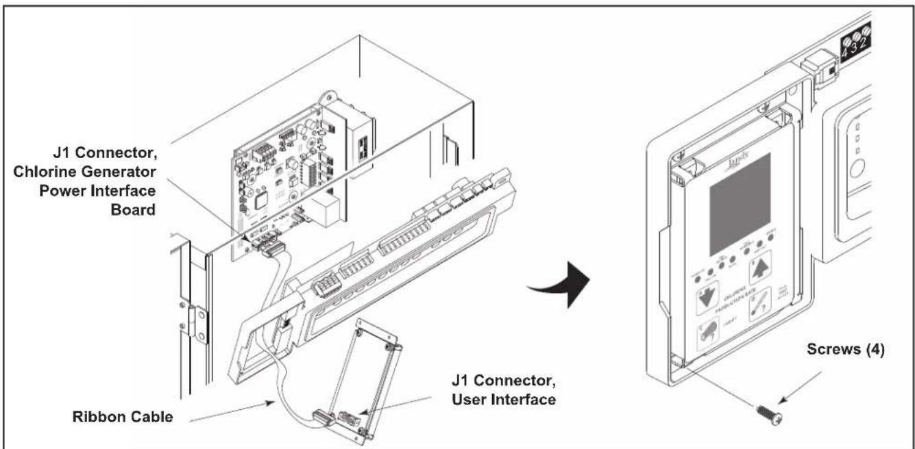 Jandy AquaPure PLC1400 - Installation of the Chlorine Generator User Interface on an AquaLink® RS or PDA Bezel - 1