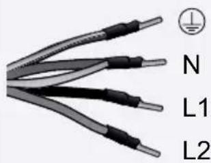 PANASONIC KY-B617AB - ■ Three-phase connection (380-415 V 2N~50 Hz) - 1