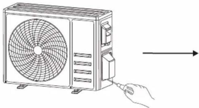 GRUNDIG GRFPO 070 - Step 5: Connecting refrigerant pipe - 1
