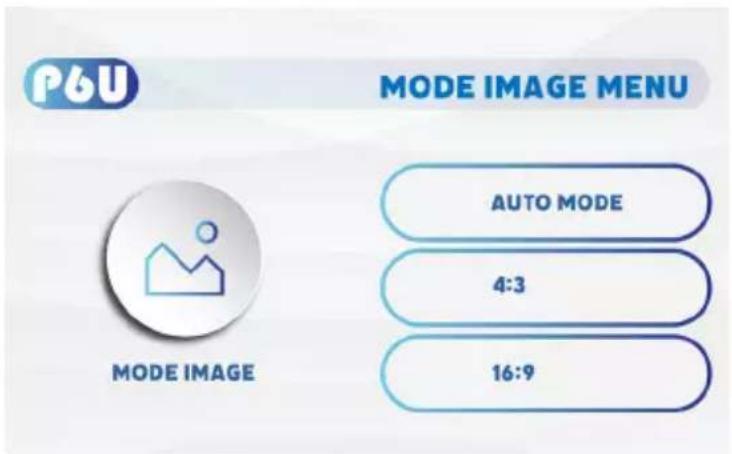MODE IMAGE MENU AUTO MODE 4:3 16:9 MODE IMAGE
