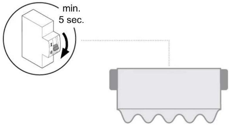 min. 5 sec.