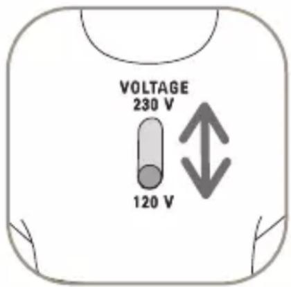 VOLTAGE 230 V 120 V