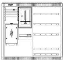 HAGER ZAX006 - Größe 2/Bauhöhe 1005, mobil, mit Standfuß - 1