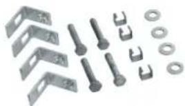 HAGER ZAX006 - Bausatz Sockelbefestigung mit Eindrückmuttern für KVS-Schrank - 1